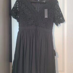 Lulu's Angel In Disguise - Sexy black crochet cocktail dress - NWT - Large